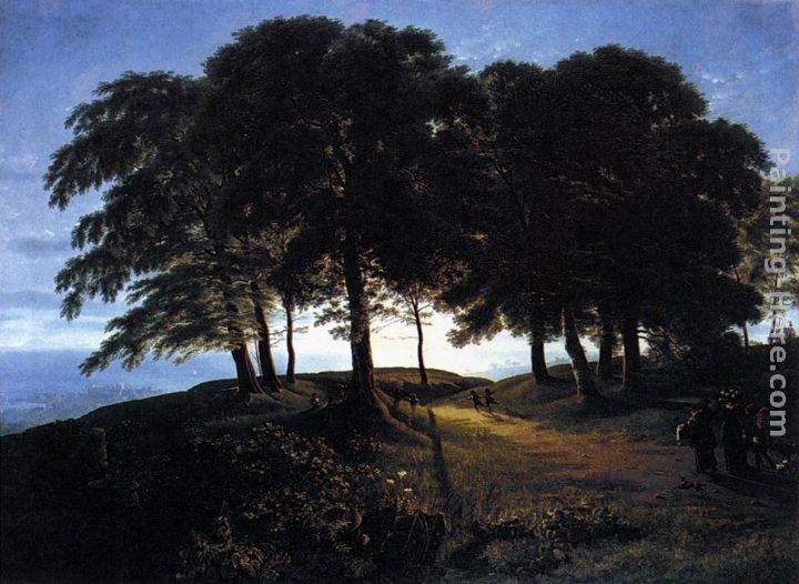 Morning painting - Karl Friedrich Schinkel Morning art painting